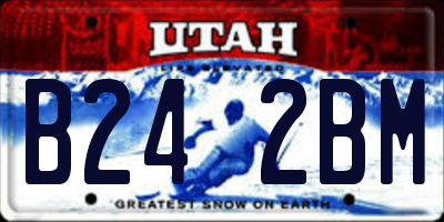 UT license plate B242BM