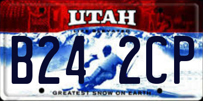 UT license plate B242CP