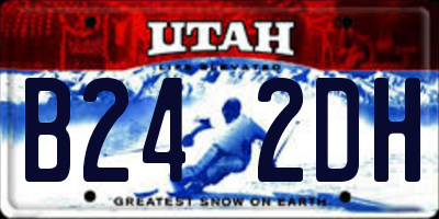 UT license plate B242DH