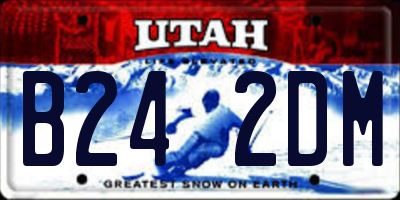UT license plate B242DM