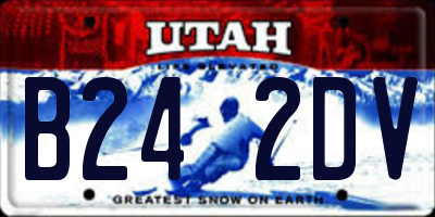 UT license plate B242DV