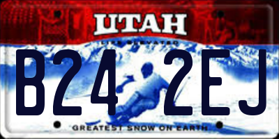 UT license plate B242EJ