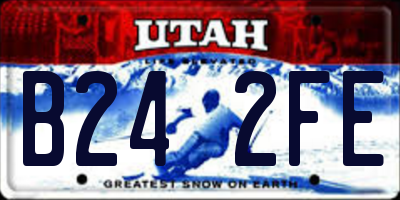 UT license plate B242FE