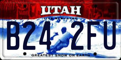 UT license plate B242FU