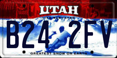 UT license plate B242FV