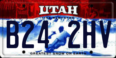 UT license plate B242HV