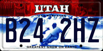 UT license plate B242HZ
