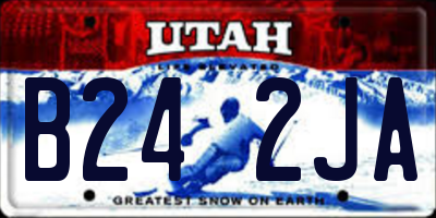 UT license plate B242JA