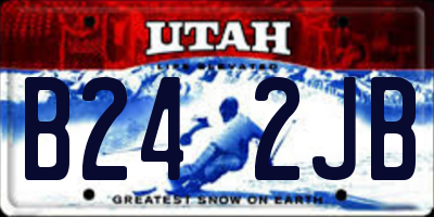 UT license plate B242JB