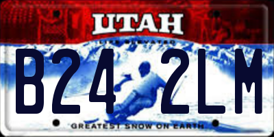 UT license plate B242LM