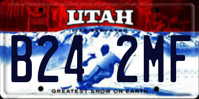 UT license plate B242MF
