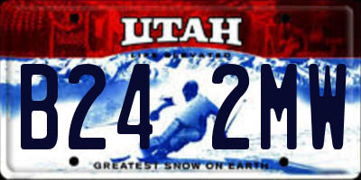 UT license plate B242MW