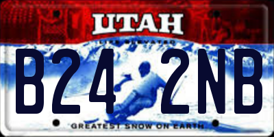 UT license plate B242NB