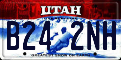 UT license plate B242NH