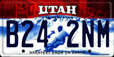 UT license plate B242NM
