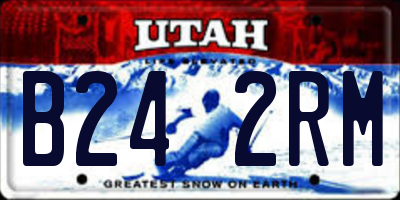 UT license plate B242RM