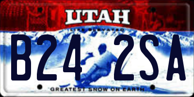 UT license plate B242SA