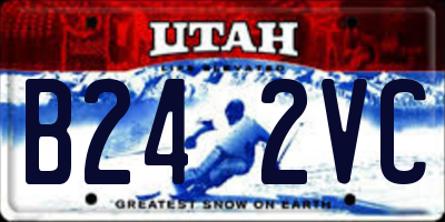 UT license plate B242VC