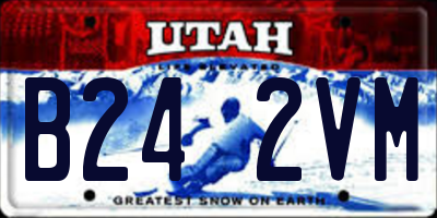 UT license plate B242VM