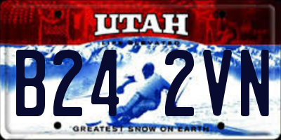 UT license plate B242VN