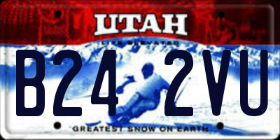 UT license plate B242VU