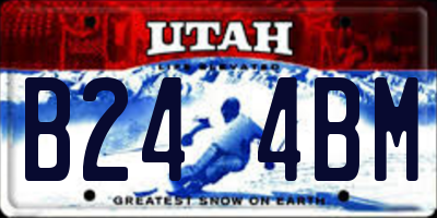 UT license plate B244BM
