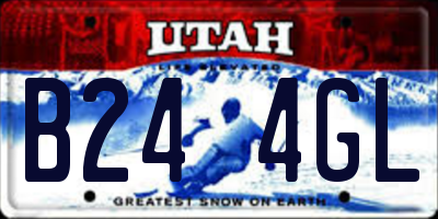 UT license plate B244GL