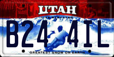 UT license plate B244IL