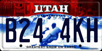 UT license plate B244KH