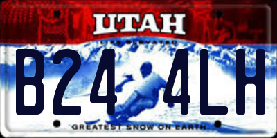 UT license plate B244LH