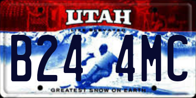 UT license plate B244MC