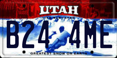 UT license plate B244ME