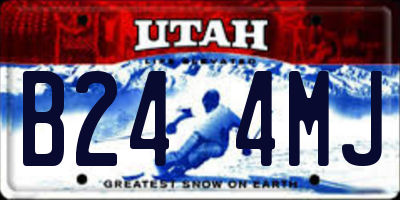 UT license plate B244MJ