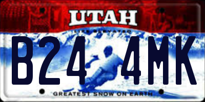 UT license plate B244MK