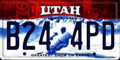 UT license plate B244PD