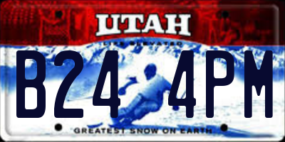 UT license plate B244PM