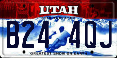 UT license plate B244QJ