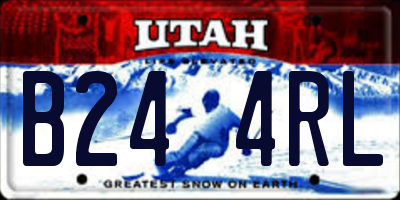 UT license plate B244RL
