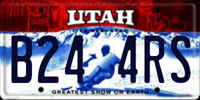 UT license plate B244RS
