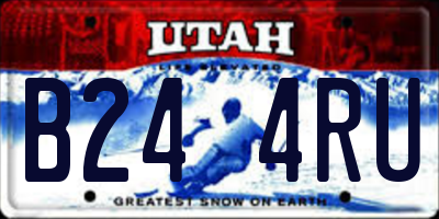 UT license plate B244RU