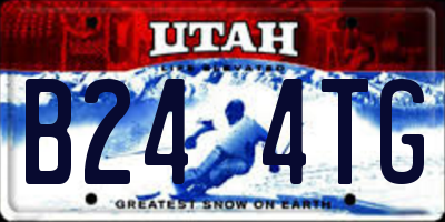 UT license plate B244TG