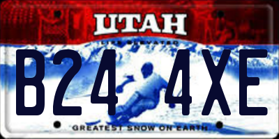 UT license plate B244XE