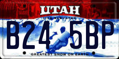 UT license plate B245BP
