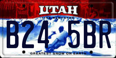 UT license plate B245BR