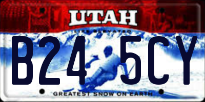 UT license plate B245CY