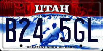 UT license plate B245GL
