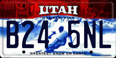 UT license plate B245NL