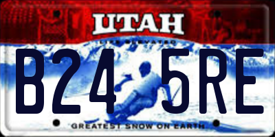 UT license plate B245RE