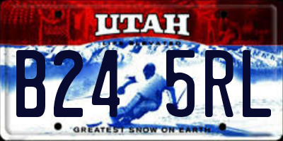 UT license plate B245RL