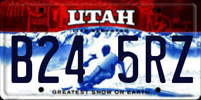 UT license plate B245RZ